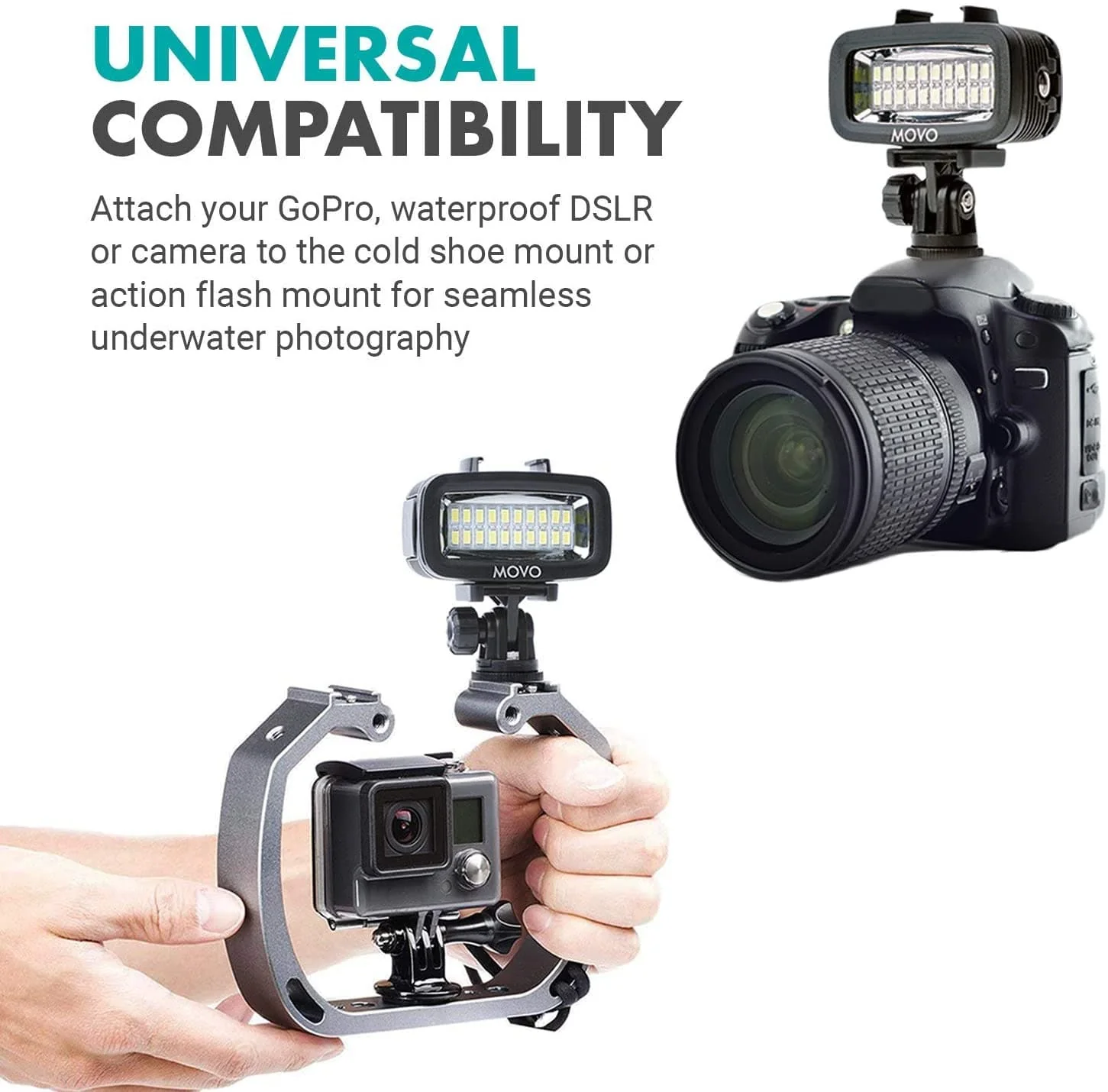 LED-WP | Underwater High-Power LED Video Light | Movo - Image 6
