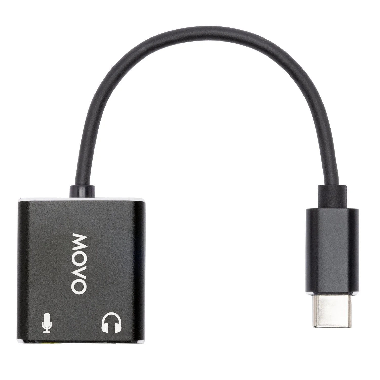 USBC-AC2 | TRS Microphone to USB-C Stereo Audio Sound Card | Movo