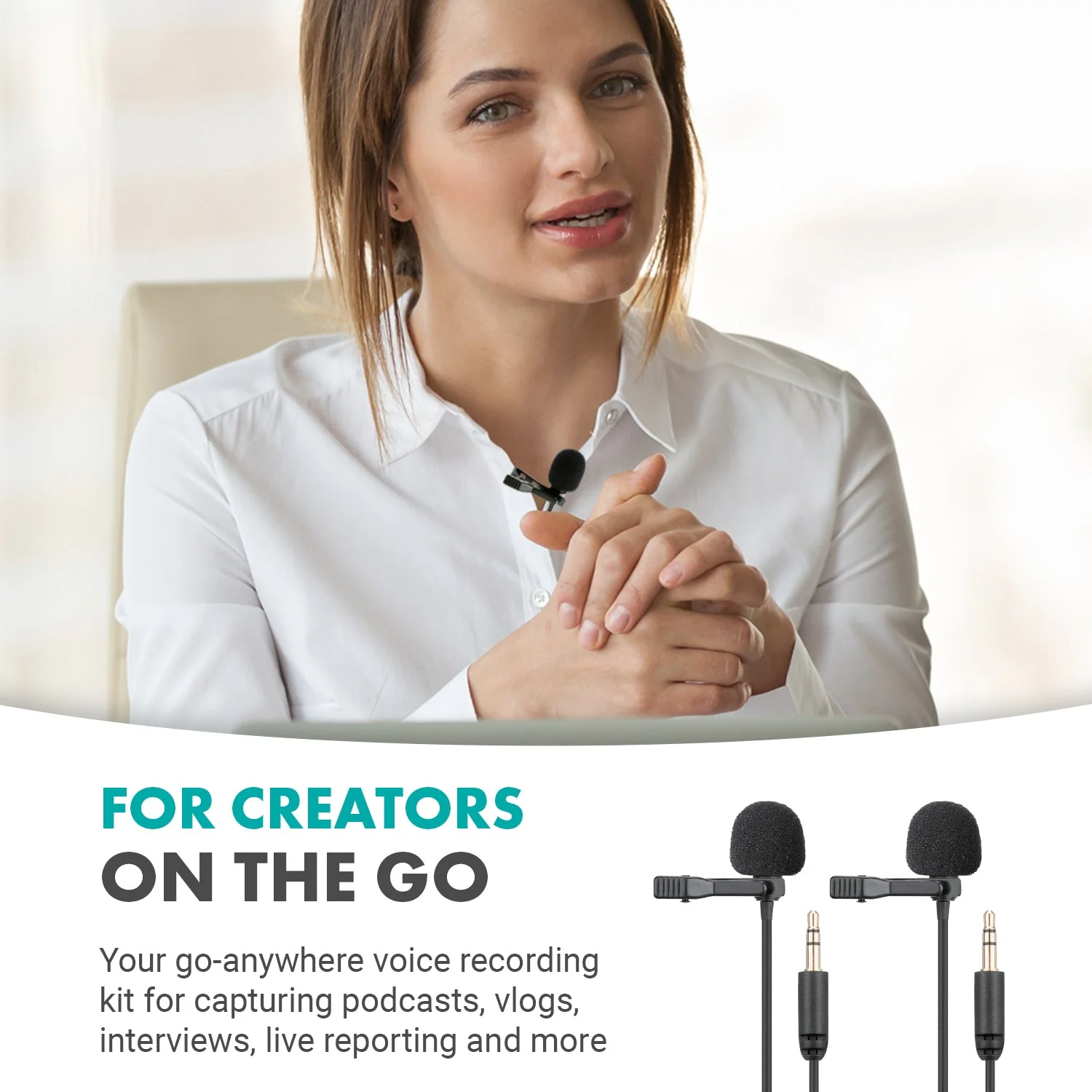 VersaLav | Lavalier Microphone Kit | Movo - Image 3