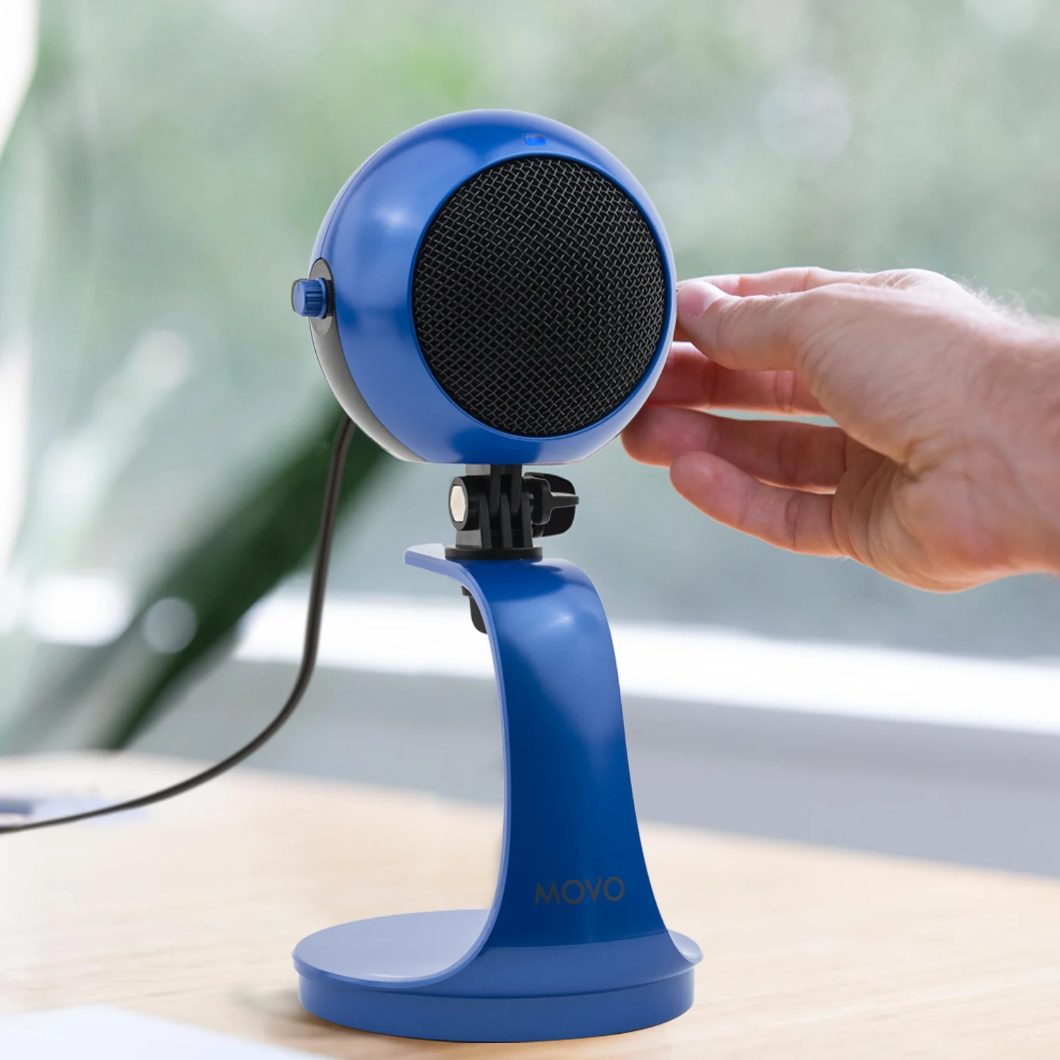 Webmic-B | USB Microphone in Royal Blue | Movo - Image 8