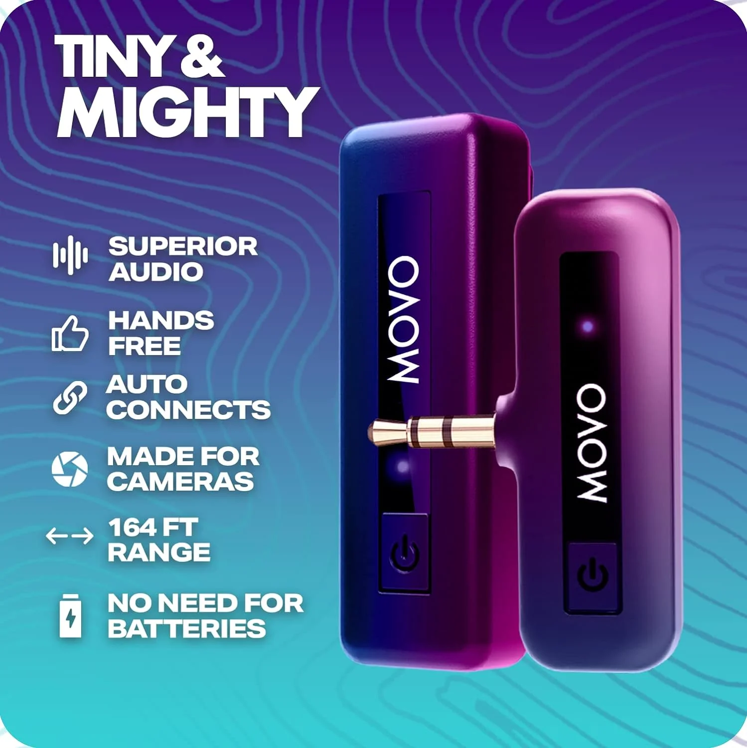 Wireless Mini | Wireless Lavalier Microphone System for Camera | Movo - Image 3