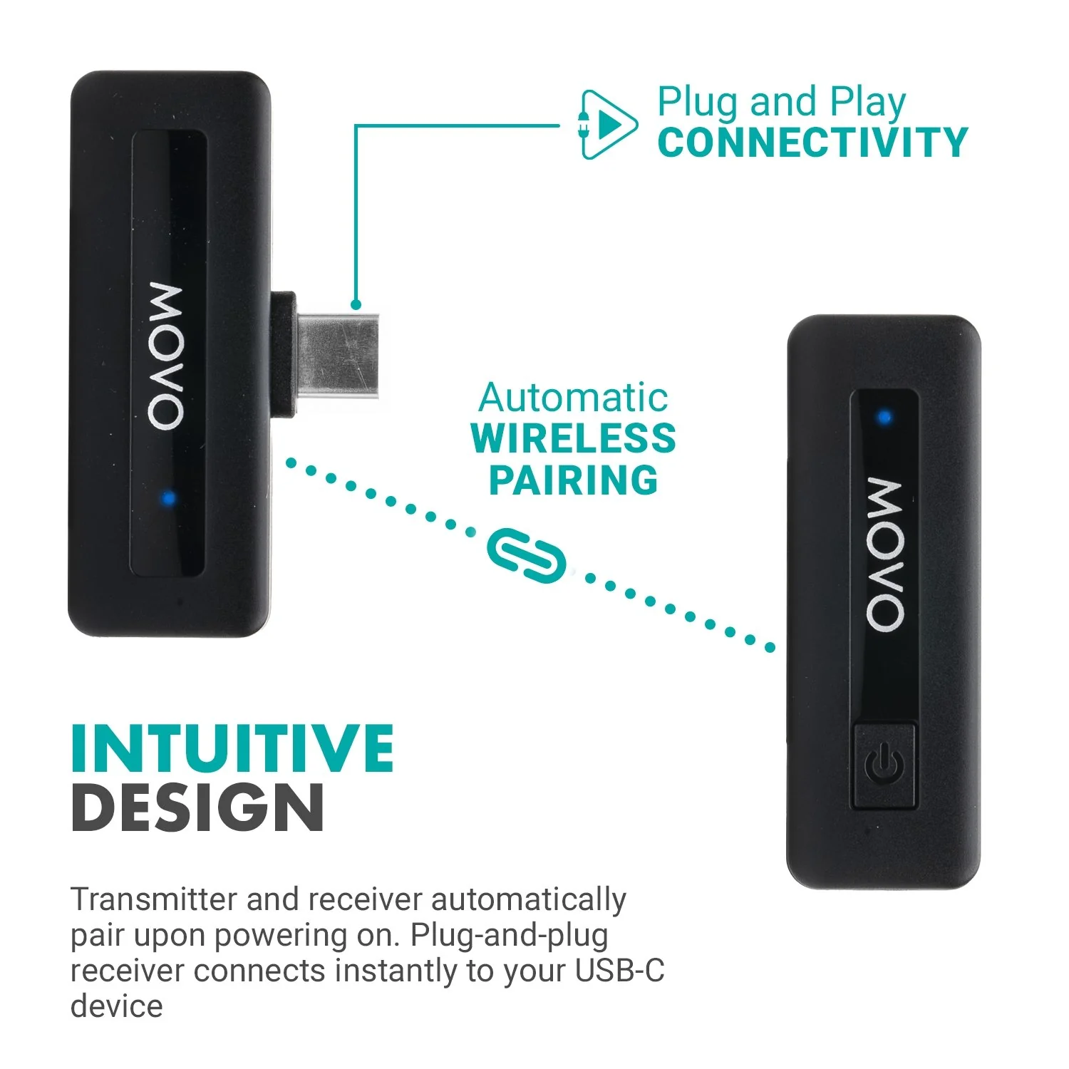 Wireless Mini UC | Wireless Lavalier Microphone System for Android | Movo - Image 7