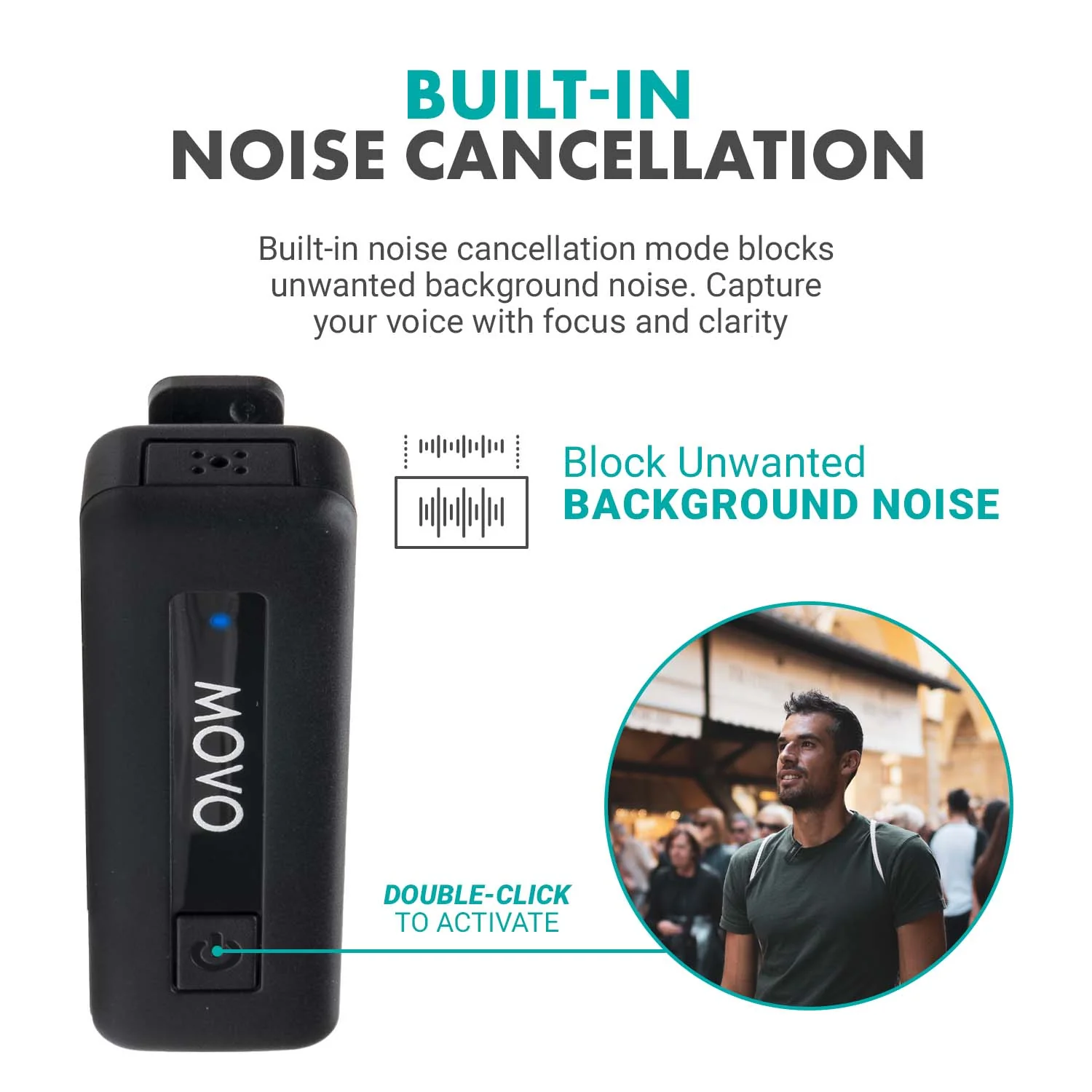 Wireless Mini UC DUO | Dual USB-C Wireless Mic for Android | Movo - Image 6