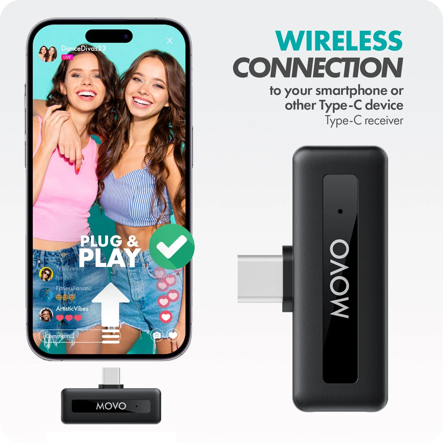 WM-VXR10 | Wireless Microphone for Shotgun | Movo - Image 9