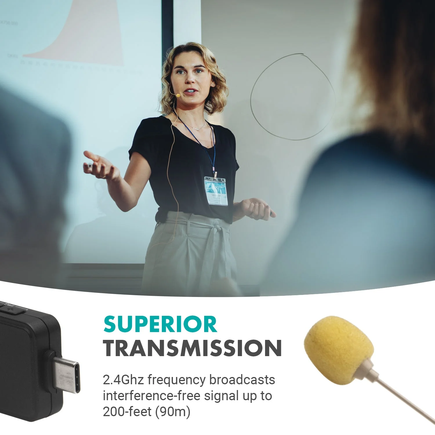 WMX-1-UH | Wireless USB and USB-C Lavalier Microphone | Movo - Image 6