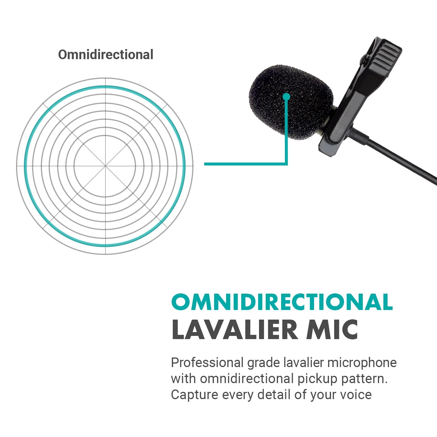 WMX-1-UL | Wireless USB and USB-C Lavalier Microphone | Movo - Image 5
