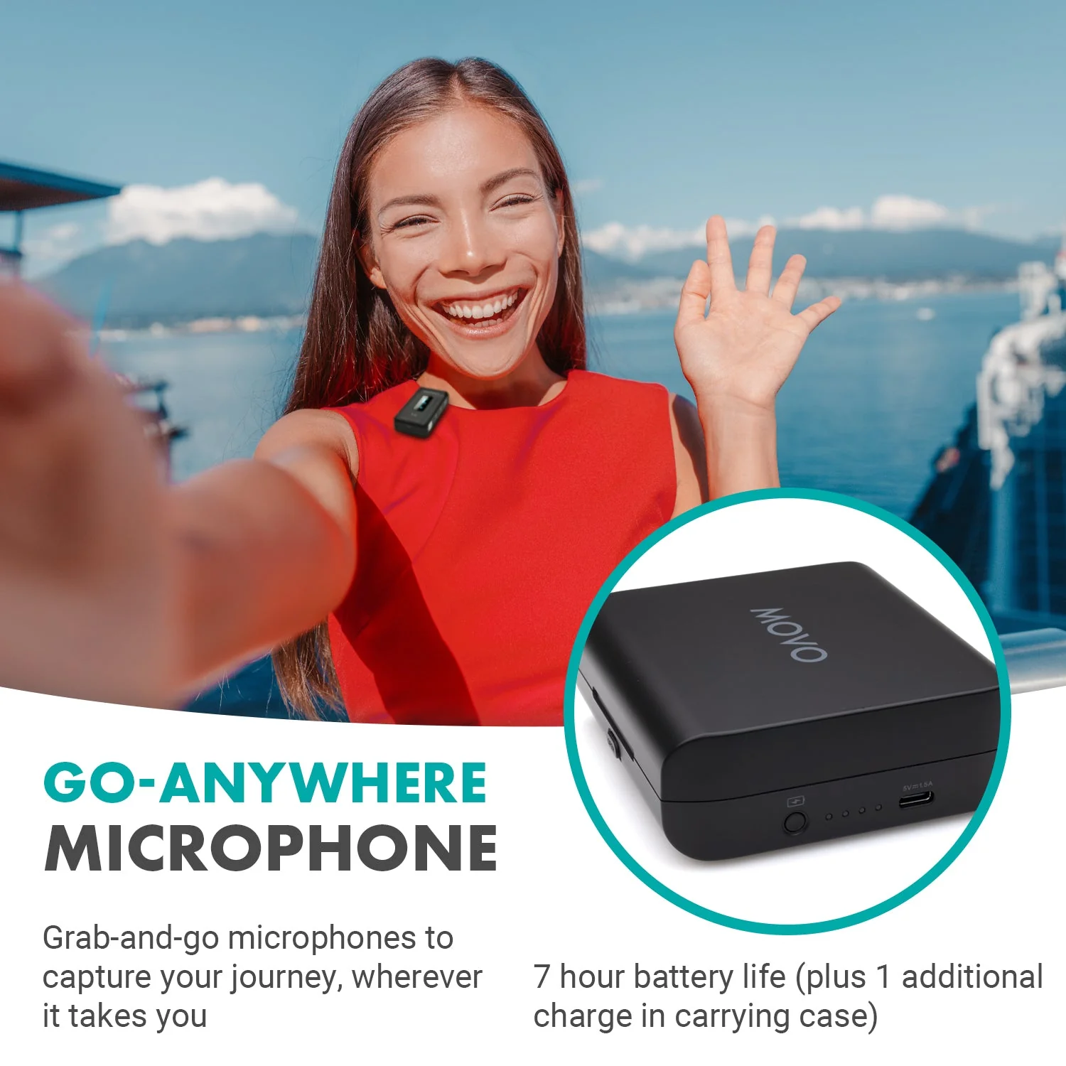 WMX-2-DUO | Dual Wireless Lav Mic System | Movo - Image 5