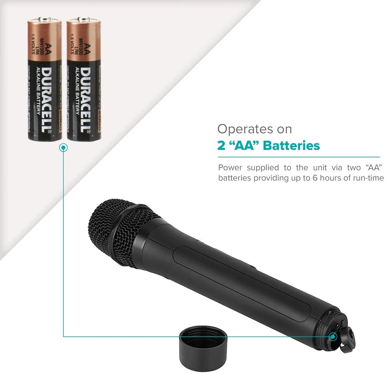 WMX-20-TH | Wireless Mic with Built-in Transmitter | Movo - Image 3