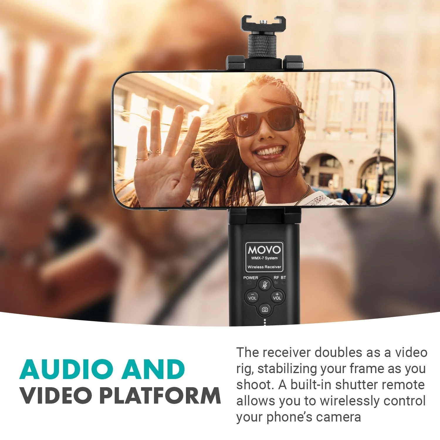WMX-7-SP | Wireless VHF Lavalier Microphone Smartphone System | Movo - Image 5