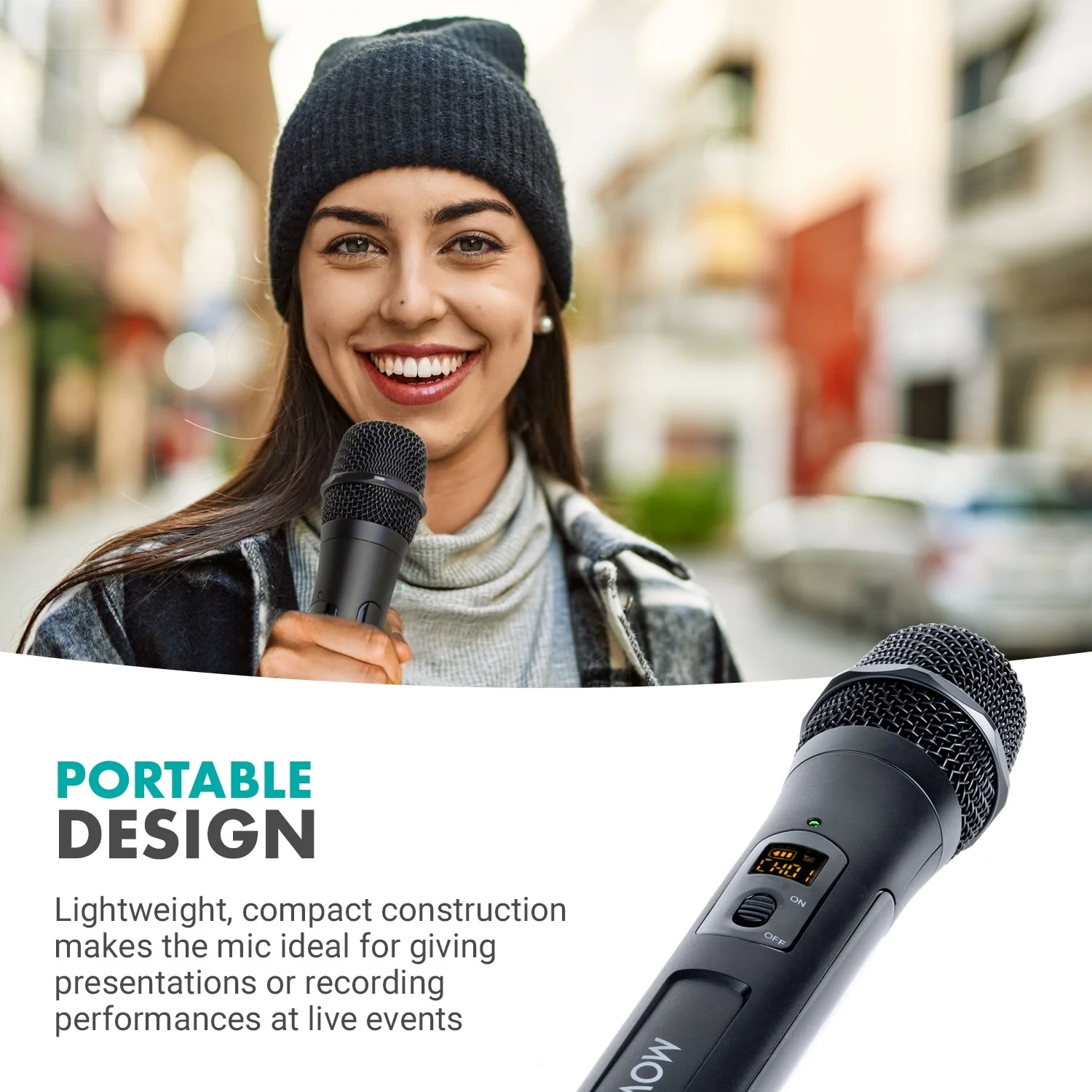 WMX-7-TH | Portable VHF Wireless Handheld Microphone | Movo - Image 6