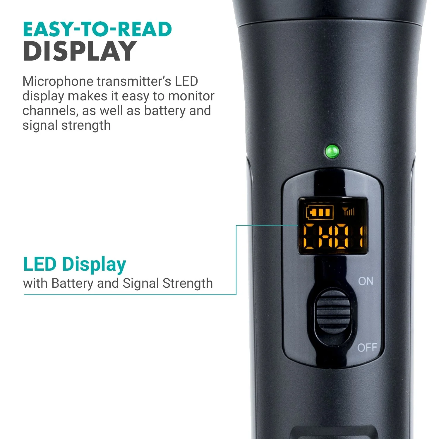 WMX-7-TH | Portable VHF Wireless Handheld Microphone | Movo - Image 7