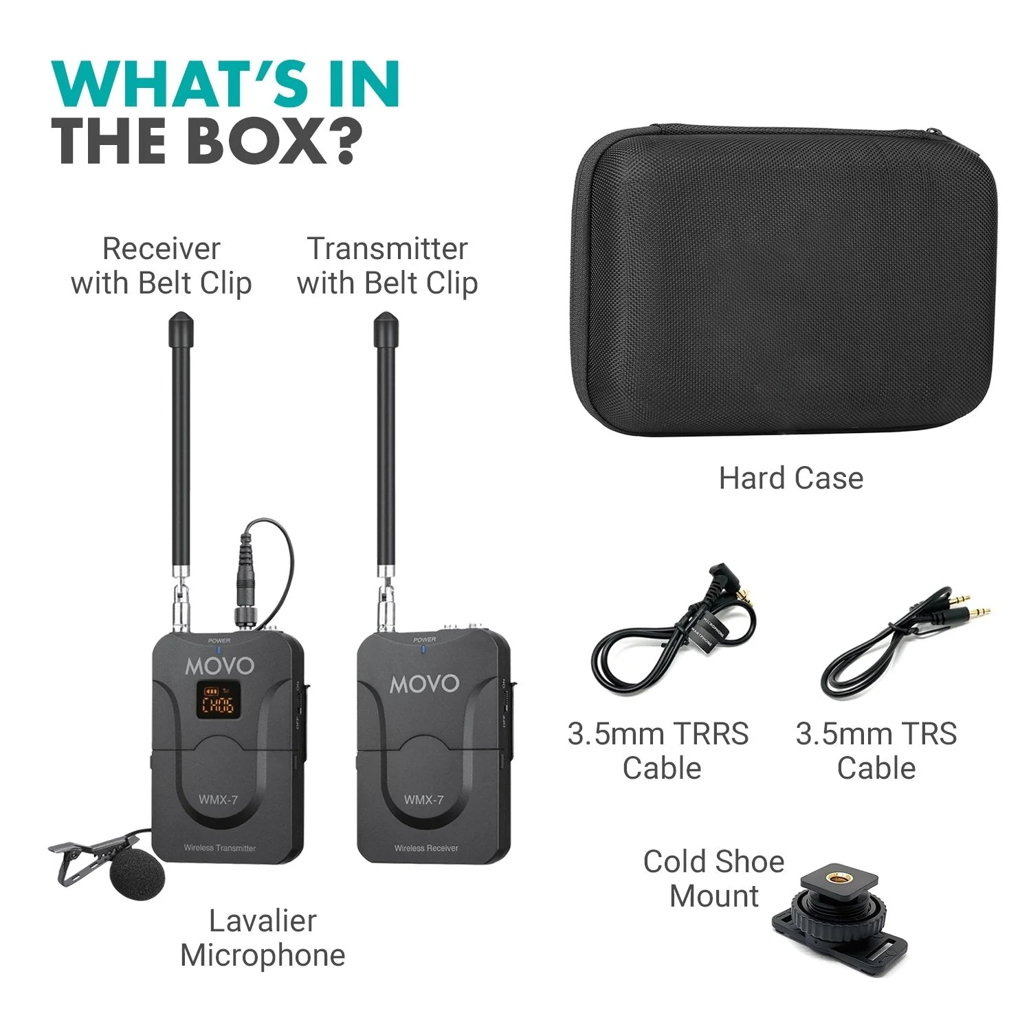 WMX-7 | VHF 12-Channel Wireless Microphone System | Movo - Image 2