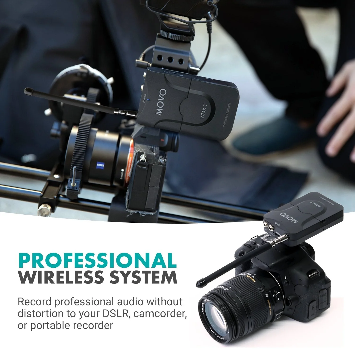 WMX-7 | VHF 12-Channel Wireless Microphone System | Movo - Image 3