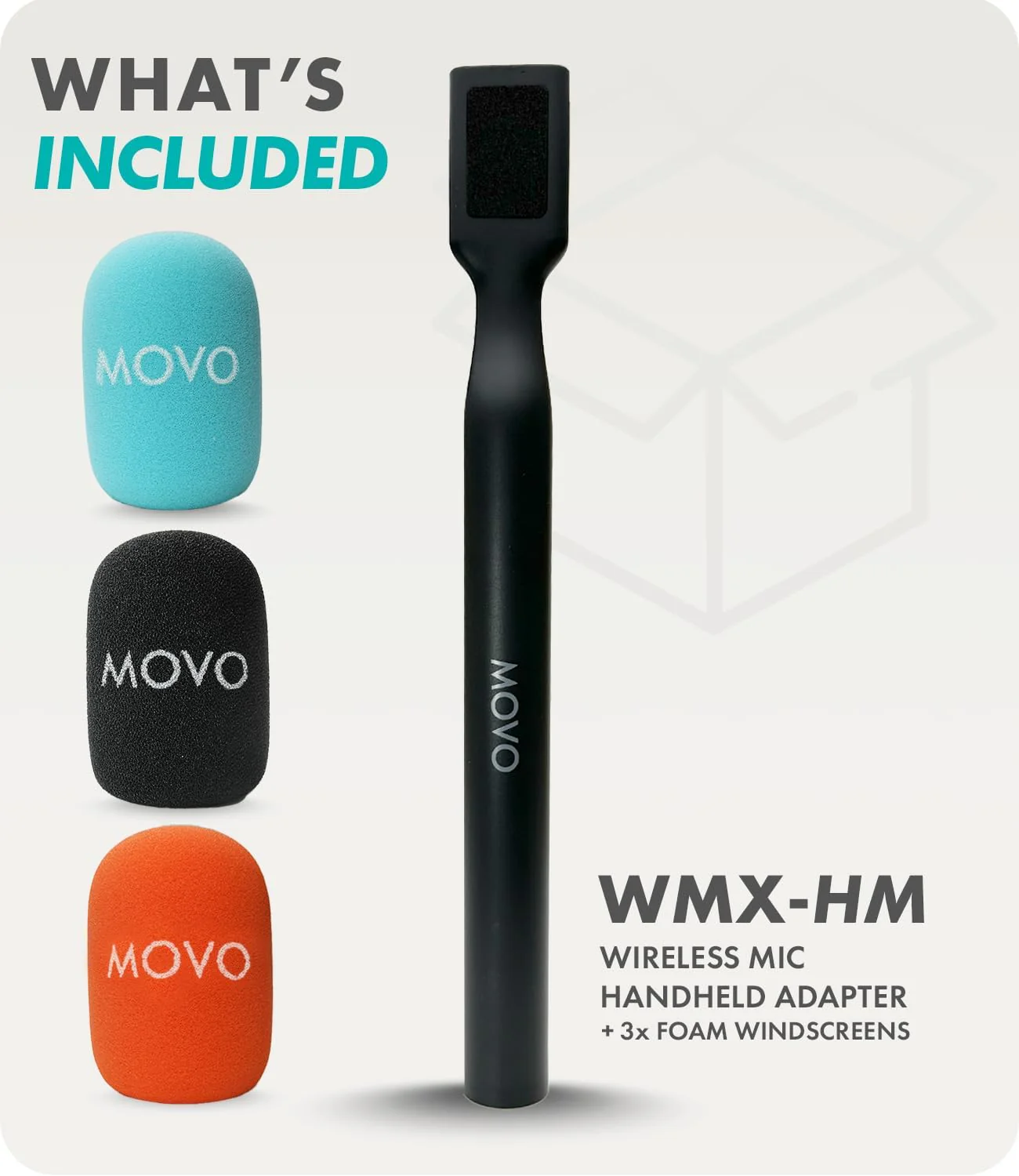 WMX-HM | Handheld Interview Wireless Mic Handle | Movo - Image 6
