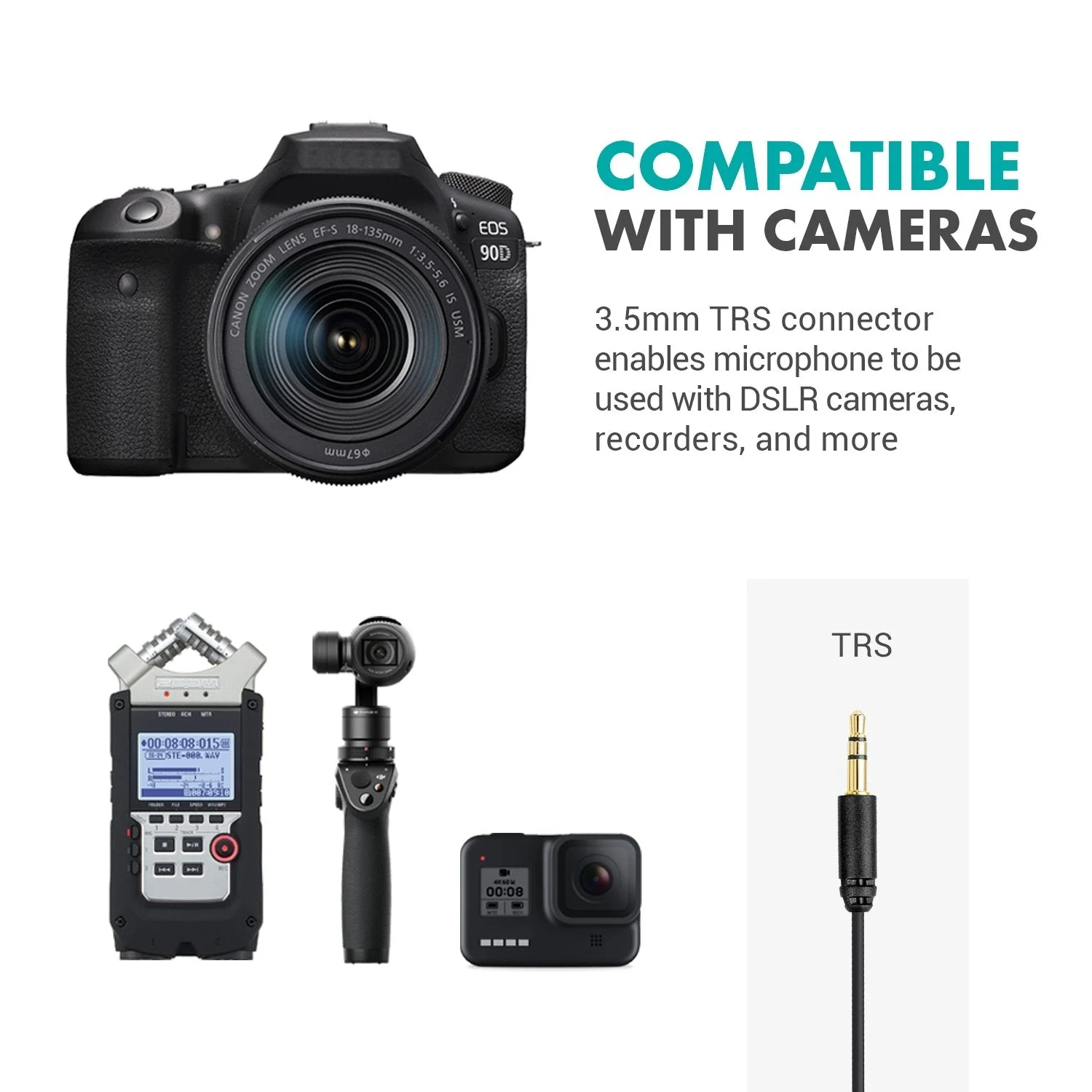 WMX-LAV | Upgraded TRS Lav Mic for Wireless Systems | Movo - Image 3