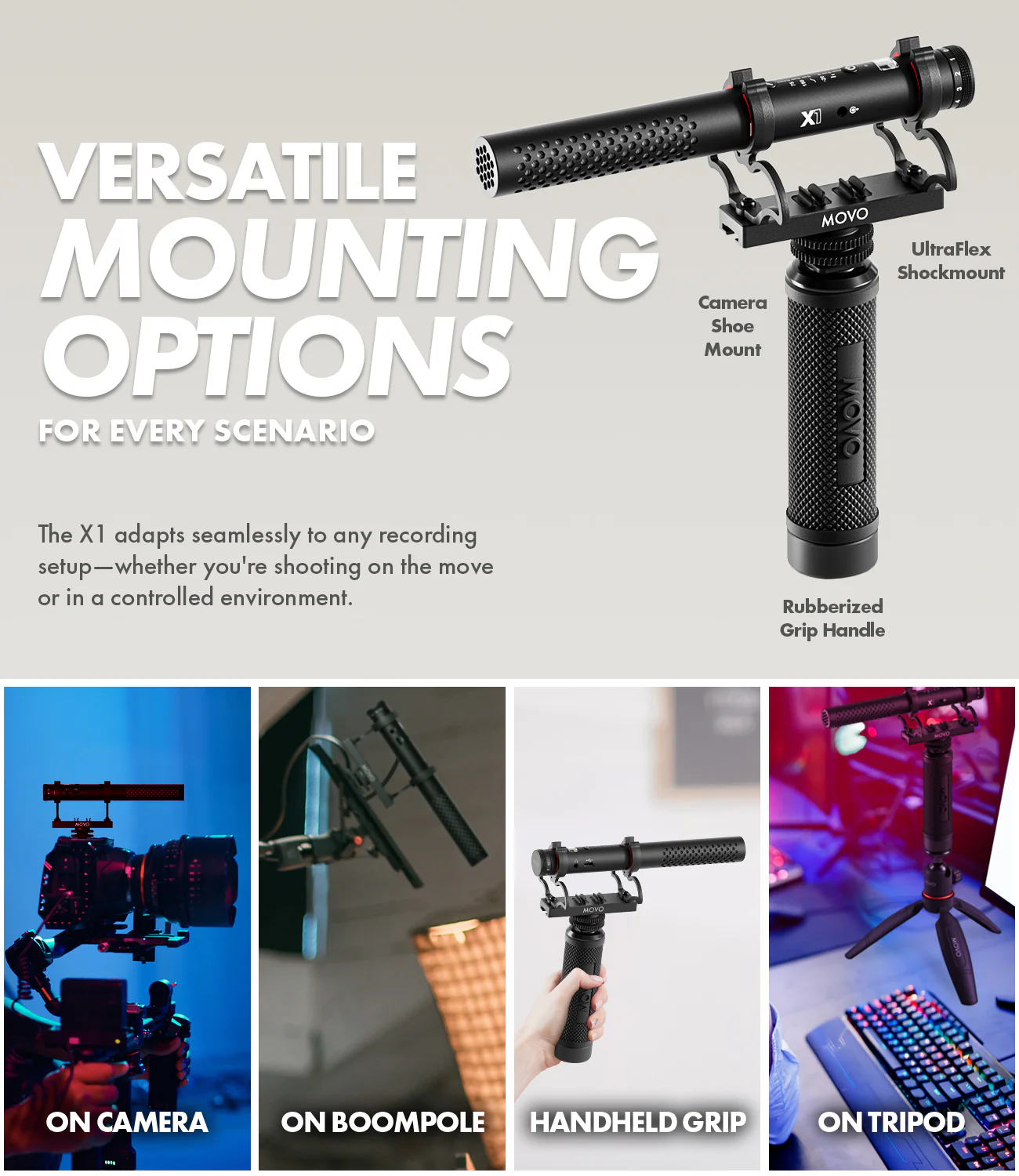 X1 | Supercardoid Video Microphone | Movo - Image 7